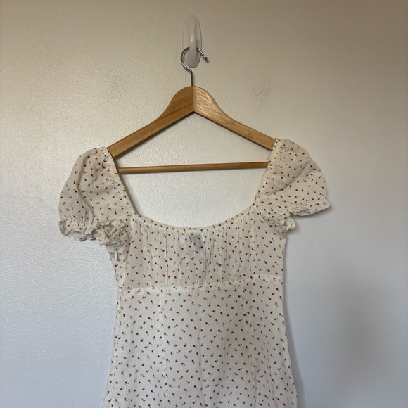 Princess Polly Natalina White Rose Floral Mini Dress Sundress Summer Size 4 - Picture 7 of 13